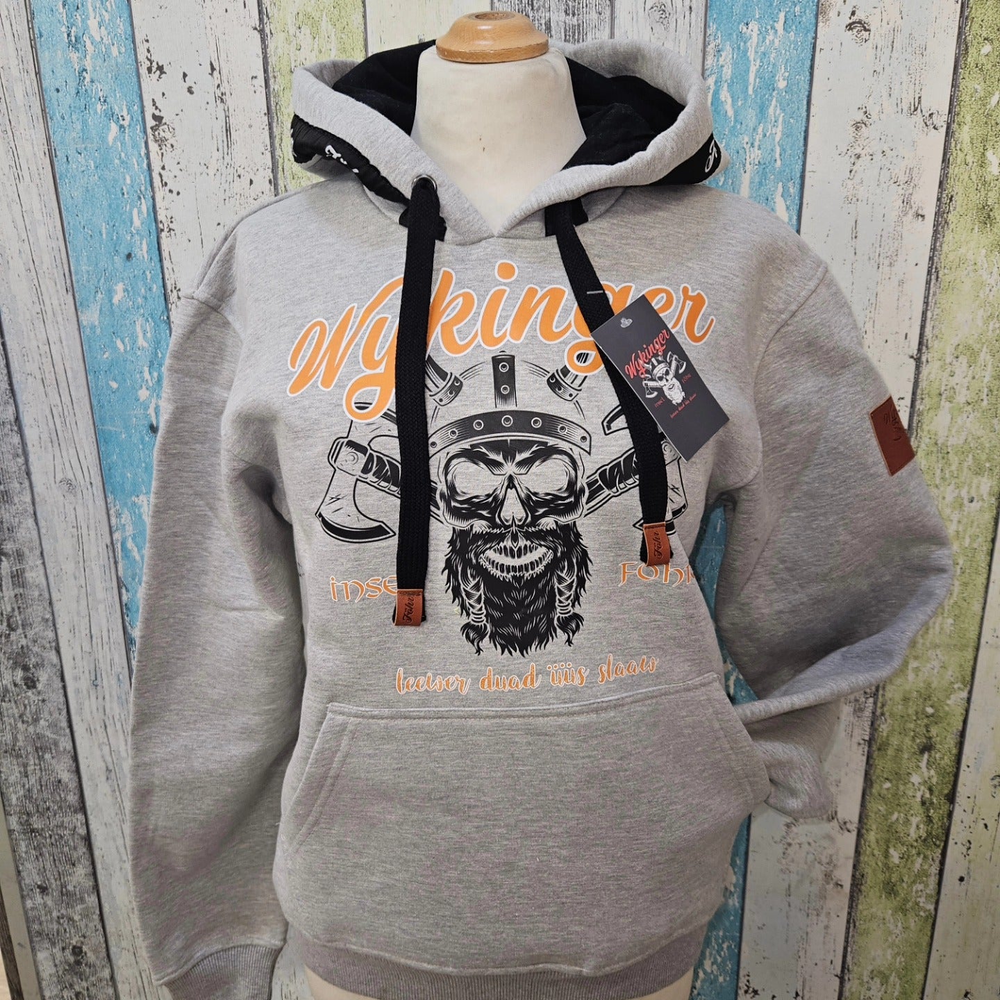 Wykinger Hoodie hell grau NEUE AUFLAGE